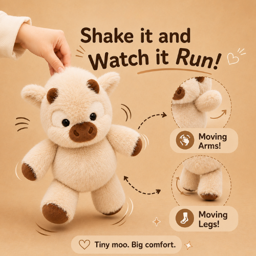 Peluche de Vaca Corriendo